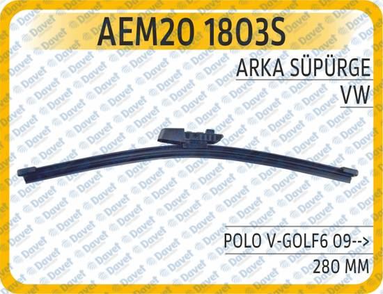 AEM 201803S Arka Silecek Supurgesi 280 Mm Vw Polo V-Golf Vi 09-